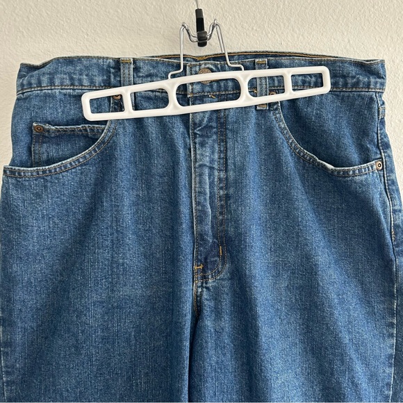 Soft Comfortable Dark Blue Denim Jeans - Picture 3 of 6